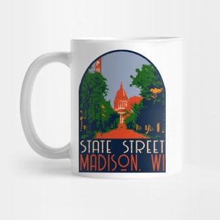 State Street Madison Decal Mug